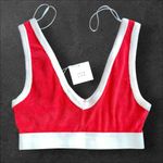 ZARA Red And White Retro Terry Cloth Bralette
Top NWT - M Photo 1