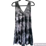 Sweaty Betty Take It Easy Drop Waist Dress in Gray/White Tie-Dye Print, Size XS Photo 4