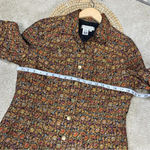 Coldwater Creek  Tapestry Multicolor Brocade Jacquard Button Front Top Jacket M Photo 13