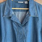 The Vermont Country Store Denim Dress Size S Casual Popover Blue Photo 1