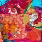 Choices Jacket Vibrant Colorful Floral Sequin Bead Embellished Size Petite Large Pink Photo 5