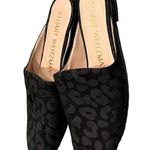 Stuart Weitzman Mulearky Black Leopard Print Flats Slides Mules size 6.5 Photo 1
