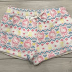 Sanrio NWOT  Hello Kitty spring Easter themed fuzzy pajama shorts size large Photo 0