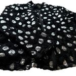 Damee Mest Floral Rosette Sequins 2pc Jacket Blouse Black Silver Size 1XL Formal Photo 3
