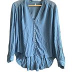 Free People  Canyon Rose Button Down Embroidered Tunic. Size Small. Photo 0