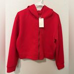 A New Day  Cropped Zip Hoodie Red Long Sleeve Sweatshirt Size M NWT Photo 1