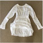 Free People NWOT Ivory Victorian Waisted CROCHET Mini Dress 2 Lace Cotton Womens Photo 3
