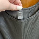 SheIn NWOT  Black Ribbed Athletic Bodysuit Photo 2