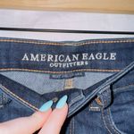 American Eagle  Next Level Stretch X Dark Wash Denim Mid Rise Midi Shorts size 4 Photo 2