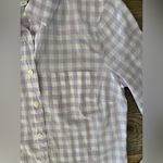 J.Crew Gingham Lightweight Cotton Signature Fit Lilac Button Down Top XSP Casual Photo 2
