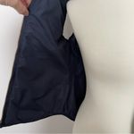 J.Crew Vest Puffer Down Feathers Full Zip Striped Pockets Lined Blue Cream Gold Photo 2