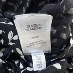 Style & Co Black & White Floral Print Scoop Neck Long Sleeve Blouse Size M Photo 7