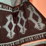 Rue 21 Women’s Black and Blue Casual Workwear Cardigan With Hood Sz M Photo 3