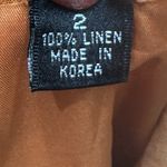 Ellen Tracy  Women Size 2 Linen Jacket‎ Orange Embroidered Aztec Tribal Native Photo 8