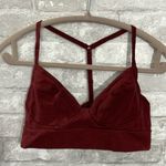Colsie Burgundy Racerback Cotton Bra Red Photo 0