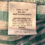 a.n.a A New Approach Green Plaid 100% Cotton Blouse Women’s Size XXL Photo 8