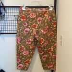 Talbots NWOT | women’s floral stretch capri pants — size 16 Photo 3