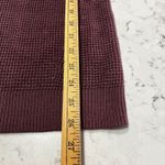 NWOT Amalli Talli Womens Tall Size Long Sleeve Button Waffle Knit Sweater Top Purple Photo 5