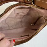 Dooney & Bourke DOONEY BOURKE Vtg Y2K Small Hobo Style Handbag Pink Matching Wallet Leather Trim Photo 10