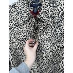 Jones Wear Animal Print Long Belted Coat Women 12 Brown Boho Chic Indie Indie Photo 6