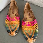 Women’s Spanish Huarache Leather Braided Sandals Slip Ons Shoes Size 6.5 Photo 0