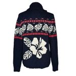 Tommy Bahama M Ocean Deep Tropical Fairisle Nordic Cardigan Sweater Jacket Photo 4