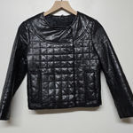 Club Monaco Womens Faye Quilted Leather Moto Jacket Sz XS Photo 0