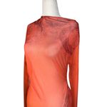 Jade Cropper Draped Twisted Dress in Red Snake Print 38 New Womens Serpent Mesh Size undefined Photo 8