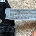 ZARA Black High Rise Distressed Cheeky Denim Shorts Size 2 Photo 7
