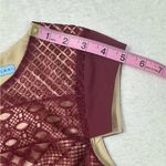 Antonio Melani Maroon Sheath Midi Dress Cap Sleeve Photo 7