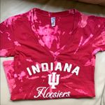INDIANA HOOSIERS Bleached Tie Dye Tee Size undefined Photo 6