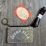 Ivory Ella  Glitter Ombré Card Holder Lanyard NWT Photo 0