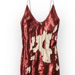 Free People ❤︎︎ Seeing Double Eyelash Lace Sequin Slip Dress ❤︎︎ Red Latte ❤︎︎ M Photo 4