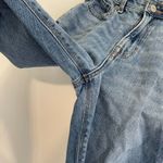 American Eagle  AE Comfort Stretch Waistband Mom Jean Medium Wash Ripped Cropped Photo 7