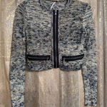 Free People Heart Beeps Boho Knit Cropped Zip Up Sweater Bolero XS Photo 0