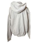 Bowery Supply Co. Beige Hoodie with Skeleton Peace Sign | Grunge Hoodies size M Size M Photo 5