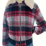 Wild Fable Red Plaid Coat Photo 0