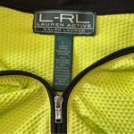 Ralph Lauren Lauren  Women's L Lime Green Quarter Zip Up Performance Track Jacket Photo 4