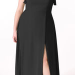 Azazie Black Bridesmaids Dress Photo 0