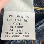 DKNY DKNA JEANS women’s dark wash blue flared button closure Photo 13