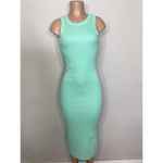 Michael Stars New.  pale mint green midi dress with slit. Normally $119 Photo 10