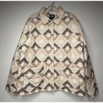 UGG  Sun Shirt Jacket ButtonUp Unisex Medium Pink Tan Cozy Chunky Oversized New Photo 0