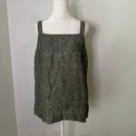 Athleta dark green sleeveless linen tank top size L Photo 1