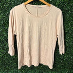 Max Mara  Light Pink 3/4 Sleeve Top Sz Large Photo 0
