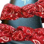 Jessica Simpson Caralyna Red Muse Rhinestone Slide Sandals Womens Size 7 NEW Photo 12