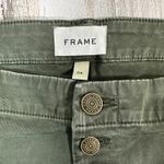Frame  Wide Leg Button Fly Jeans – Olive Green – Size 34 – Pockets – MSRP $258 Photo 2