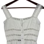 Storia  NWT White‎ Lace Buttons Mini Babydoll Dress Women's Small Photo 1