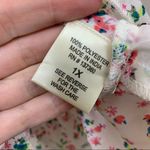 Truth Floral Baby Doll Tiered White/Pink Tank Top White Size 1X Photo 2