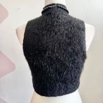 Forever 21 Black Fuzzy‎ Tank Top, Goth Whimsigoth Grunge Indie Sleaze Small Photo 1