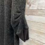 CAbi Womens Size M PJ Dress Long Ruched Sleeves Black Heather Gray Sweater #3829 Photo 3